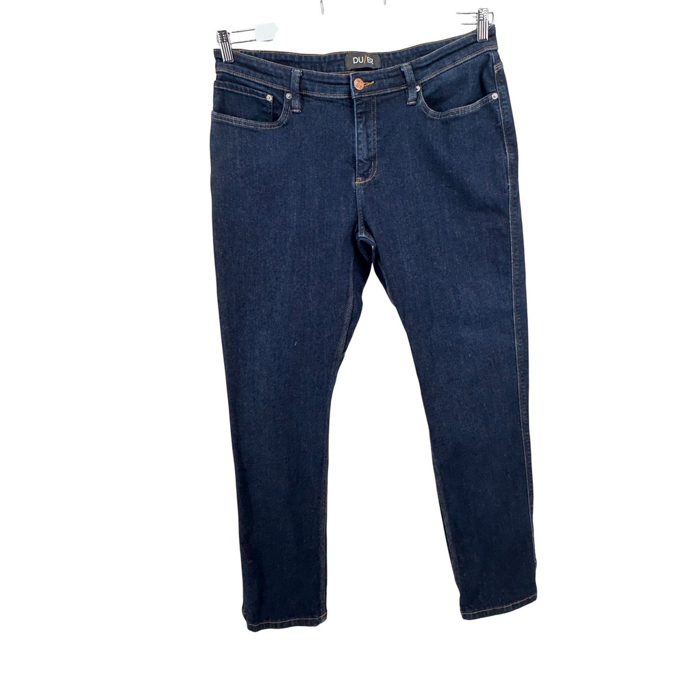 DU/ER L2X Relaxed Taper Jeans Mens 38x32 Indigo Blue Coolmax Stretch Denim Pants